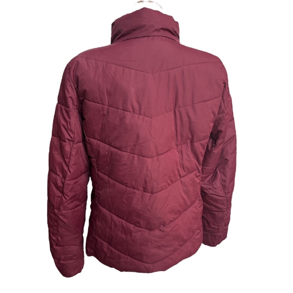 Gap Lightweight Puffer Jacket Ruby Wine Size Small - image 6